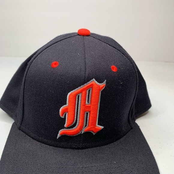 Adidas Climalite Mens Baseball Cap Hat Black Red Snapback Embroidered One Size - Picture 6 of 12